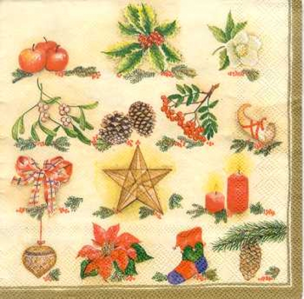 Serviette Weihnachtsmotive, Rarität